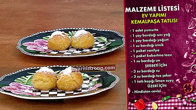 โฮมเมดสูตรขนมเคมัลปาซาและส่วนผสม | วิธีทำ Homemade Kemalpaşa Dessert